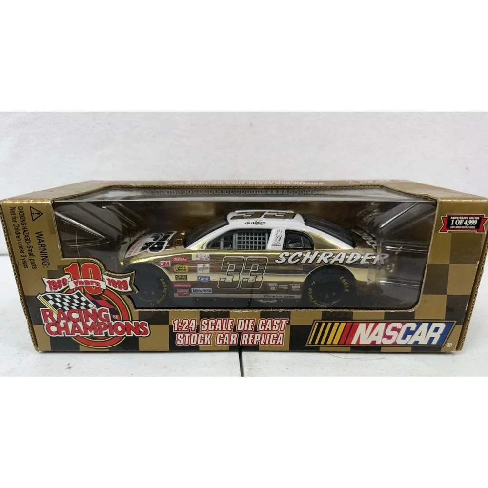 1999 Racing Champions‎ Gold Chrome 1:24 Ken Schrader #33 APR Chevy NIB 1 of 5000